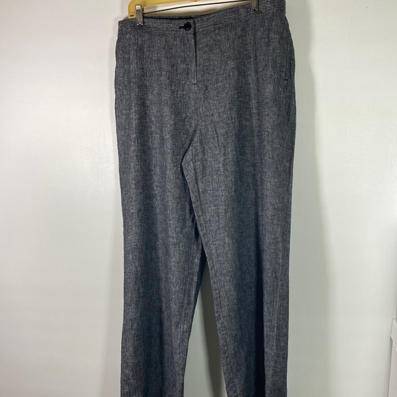 Kim Rogers Pants - Kim Rogers Linen Blend Elastic Back Pant Size 16